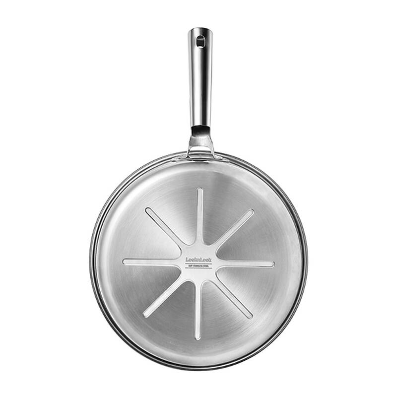 Chảo s&acirc;u l&ograve;ng bằng th&eacute;p kh&ocirc;ng gỉ chống d&iacute;nh 3 lớp LocknLock Suit STS image number null